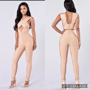 Fashion nova bandage jumpsuit